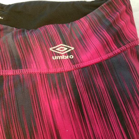 Large Umbro Cropped Leggings - Pink and Gray - Picture 3 of 6